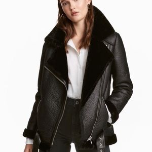 H&M Faux Shearling Coat